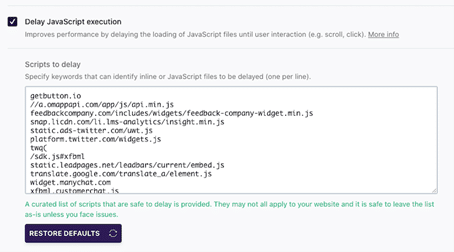 Delay JavaScript